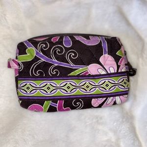 Vera Bradley Small Cosmetic Bag Purple Punch